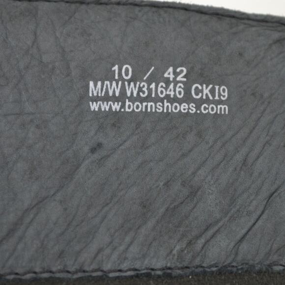 Born W31646 Tatiana Black Boots Leather Zip Women's Size 10 - Picture 12 of 15